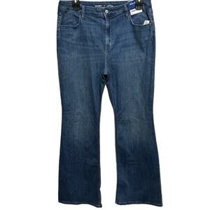 OLD NAVY Jeans Womens Size 16 Blue Wow Flare High Rise
